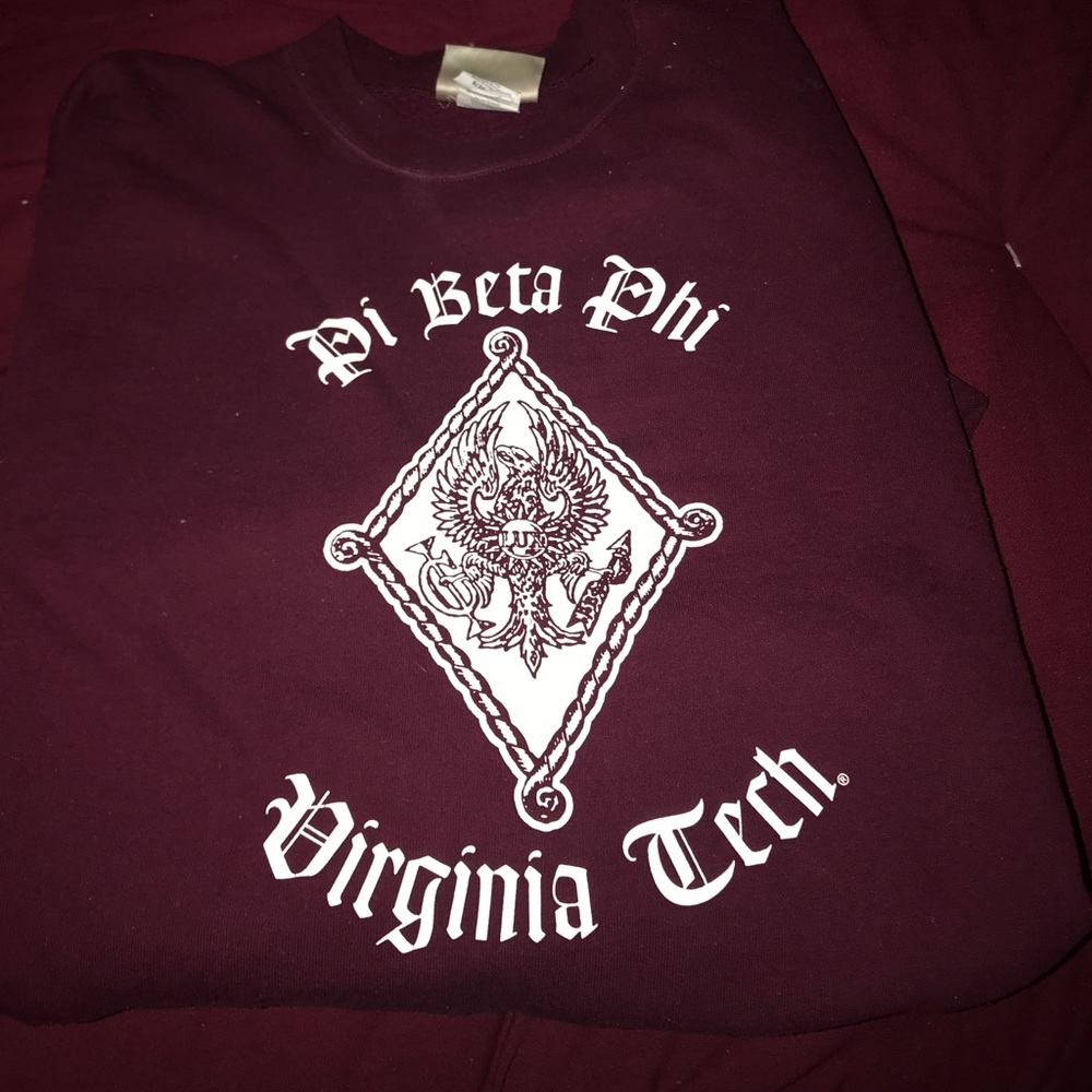 Vintage pi phi vt crest sweatshirt